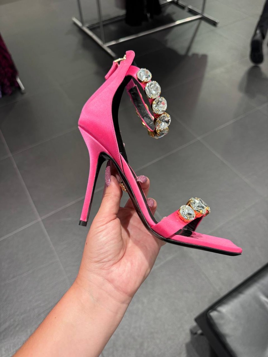 VERSACE Sandals side view - Women's luxury Shoes
