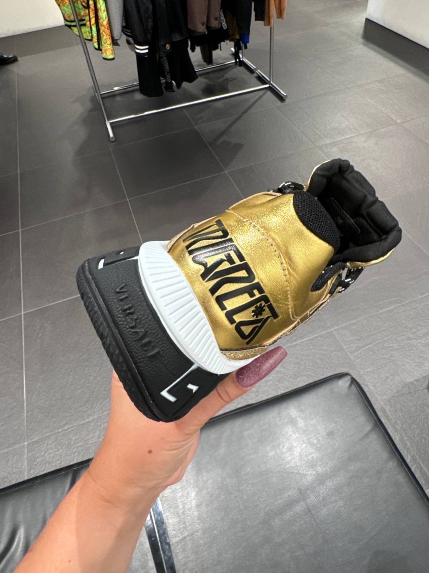 VERSACE Sneakers side view - Women's luxury Shoes