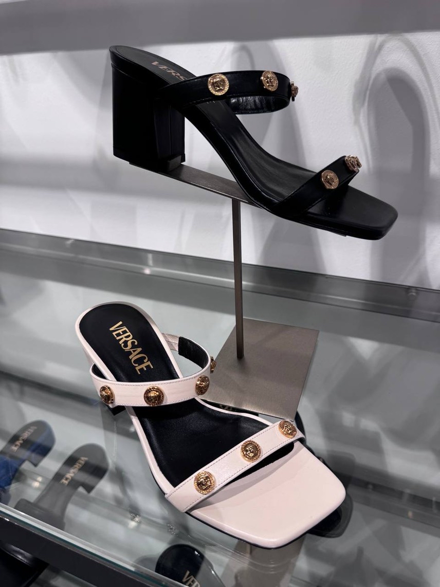 VERSACE Sandals side view - Women's luxury Shoes