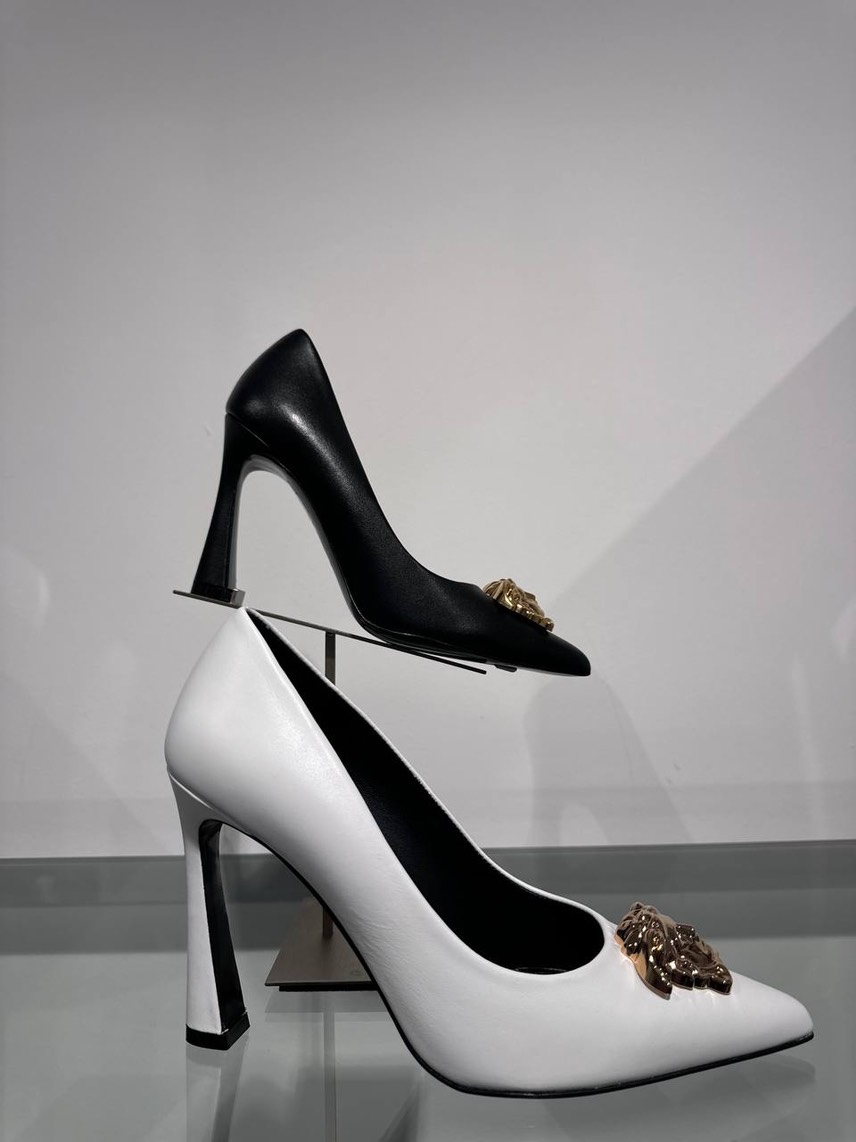 VERSACE Pumps side view - Women's luxury Shoes