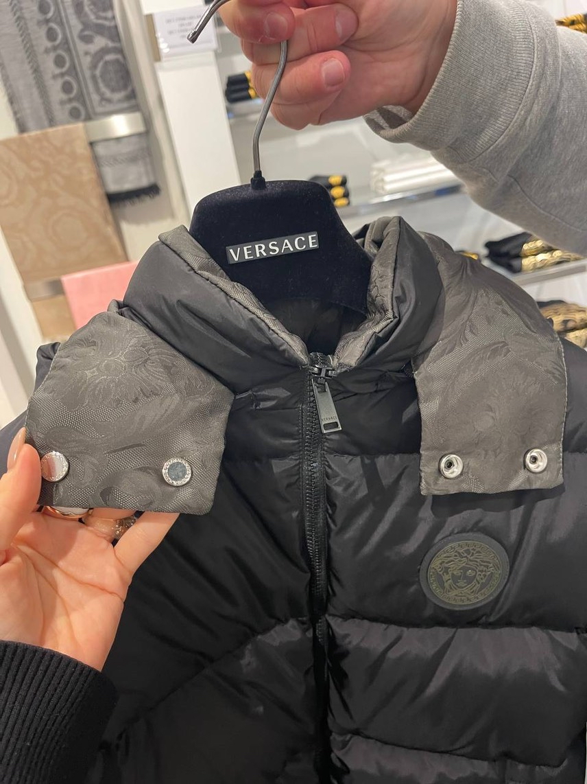 VERSACE Down jacket side view - Men's luxury Clothes