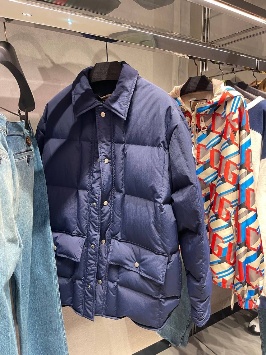 GUCCI Down jacket side view - Men's luxury Clothes