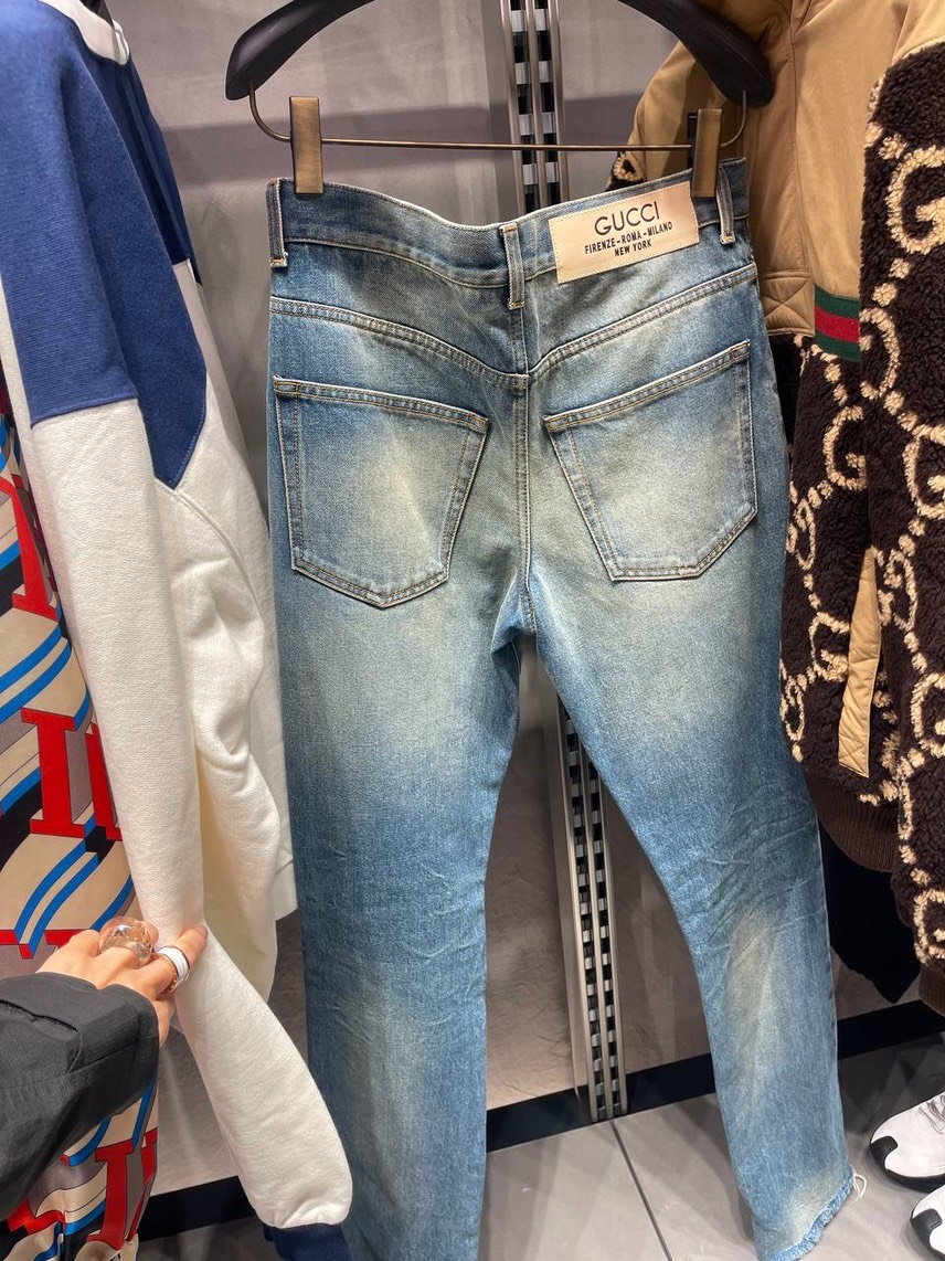 GUCCI Denim side view - Men's luxury Clothes