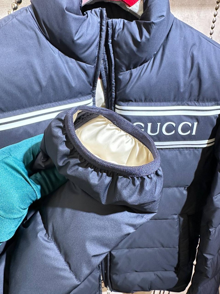 GUCCI Down jacket side view - Men's luxury Clothes