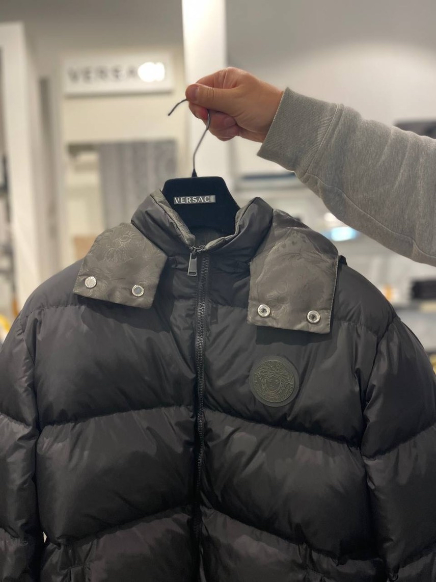VERSACE Down jacket side view - Men's luxury Clothes