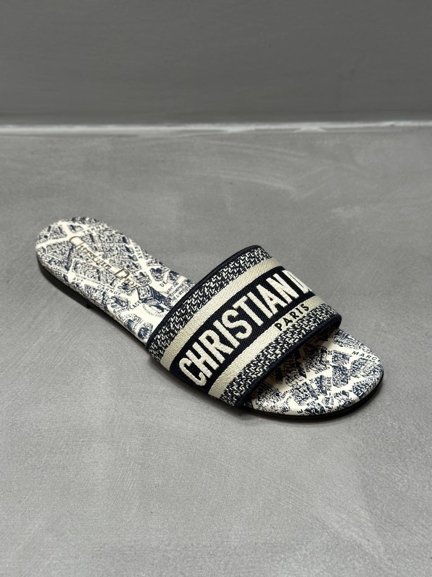 DIOR Slides front view - Women's luxury Shoes