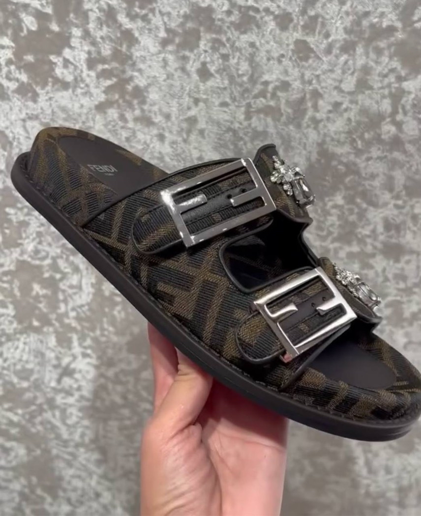 FENDI Slides front view - Women's luxury Shoes