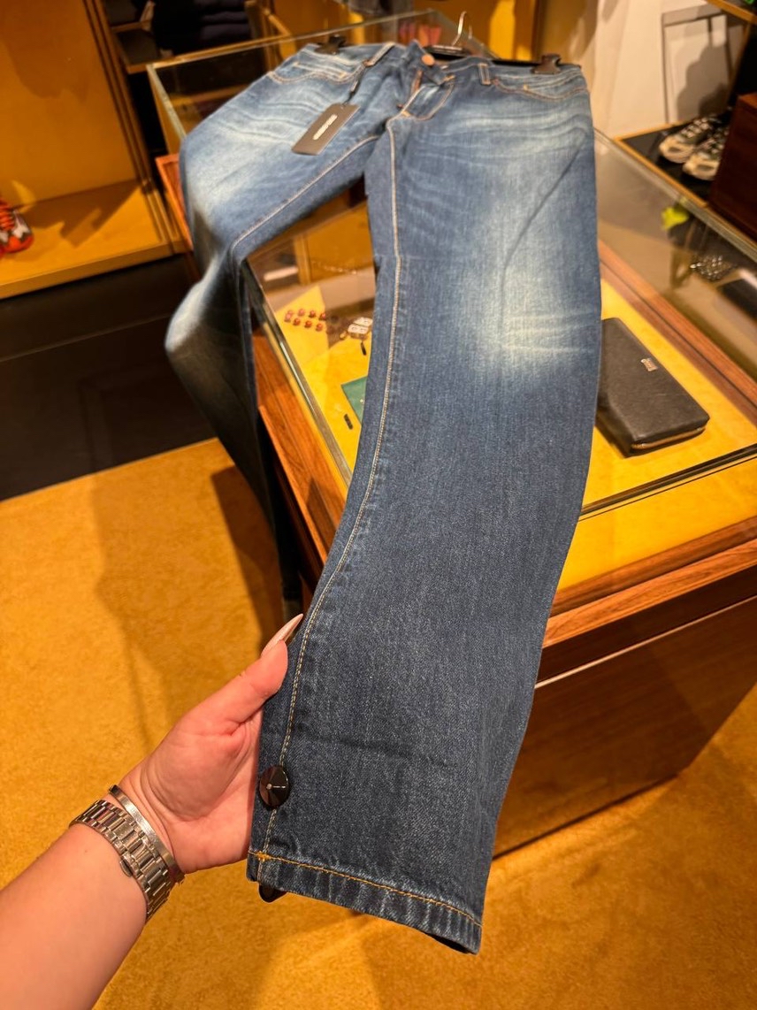 DOLCE & GABBANA Denim side view - Men's luxury Clothes