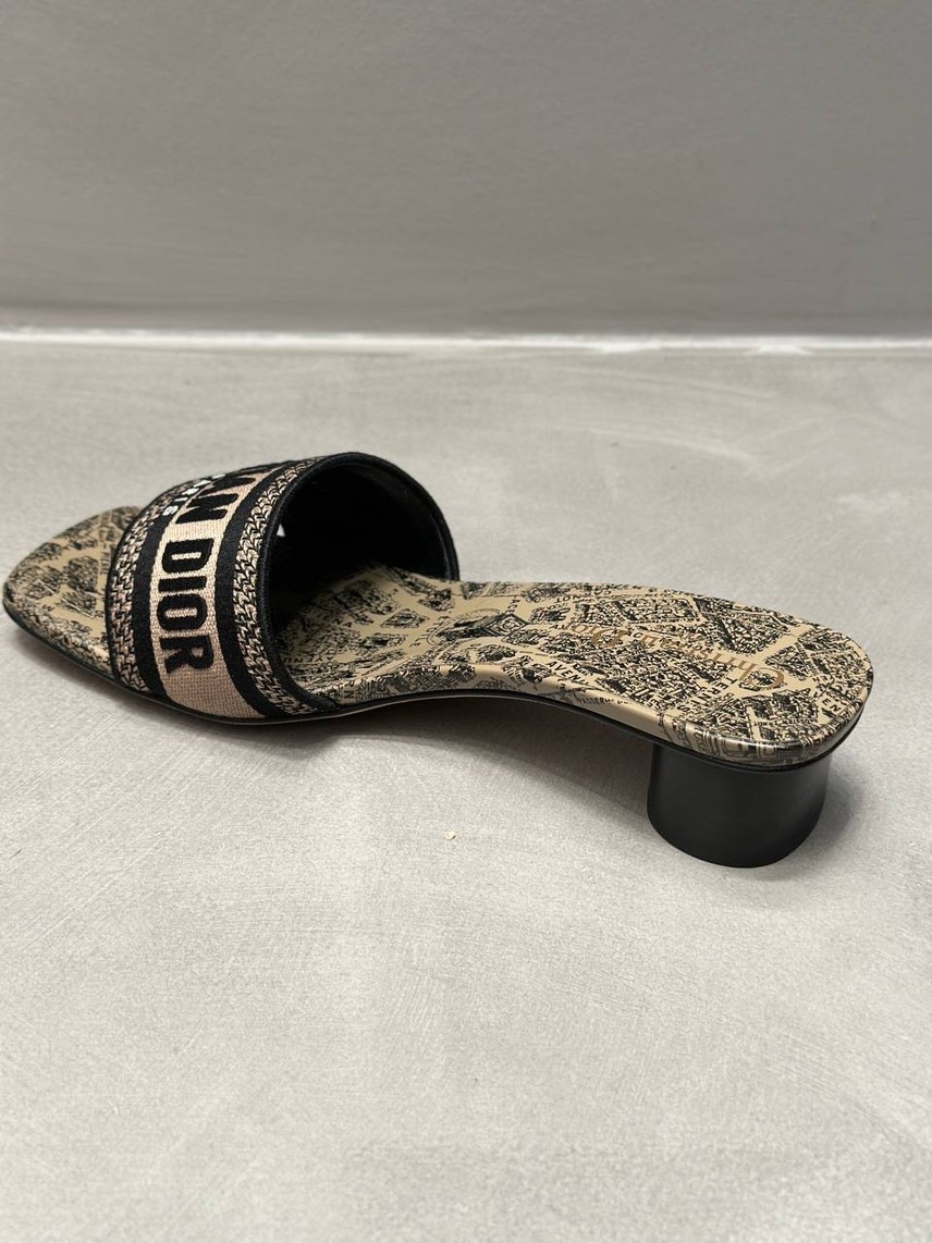 DIOR Slides side view - Women's luxury Shoes