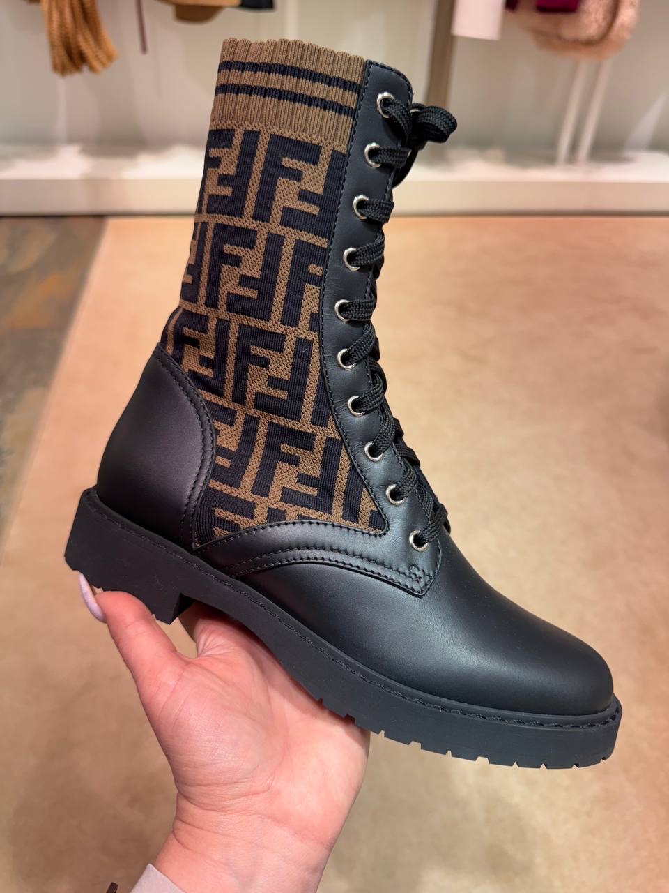 FENDI Boots front view - Women's luxury Shoes