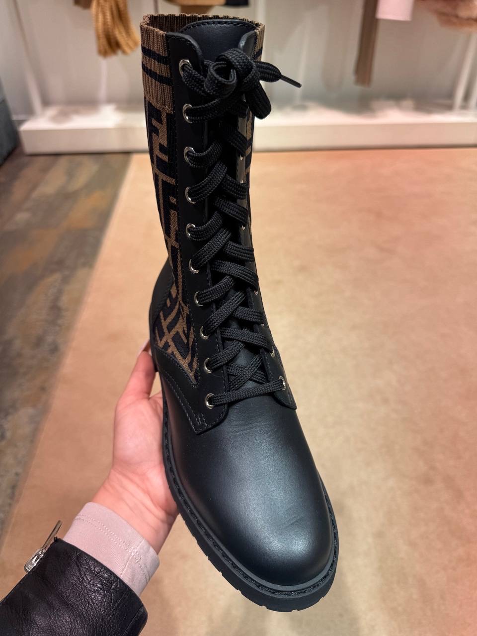 FENDI Boots side view - Women's luxury Shoes