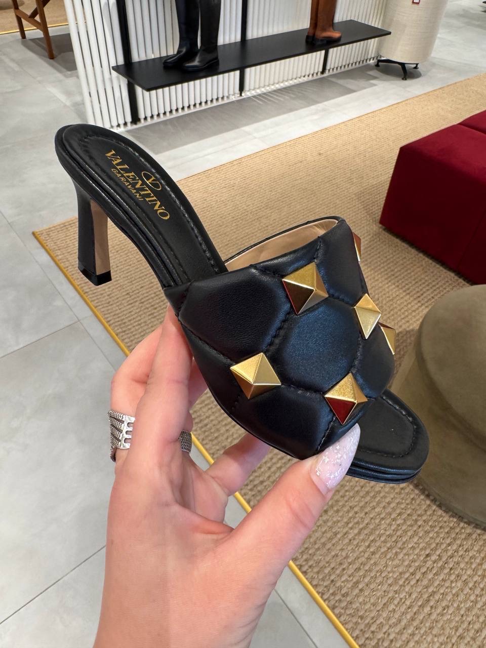 VALENTINO GARAVANI Slides front view - Women's luxury Shoes