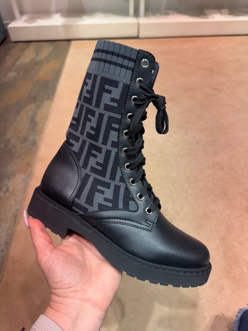 FENDI Boots side view - Women's luxury Shoes