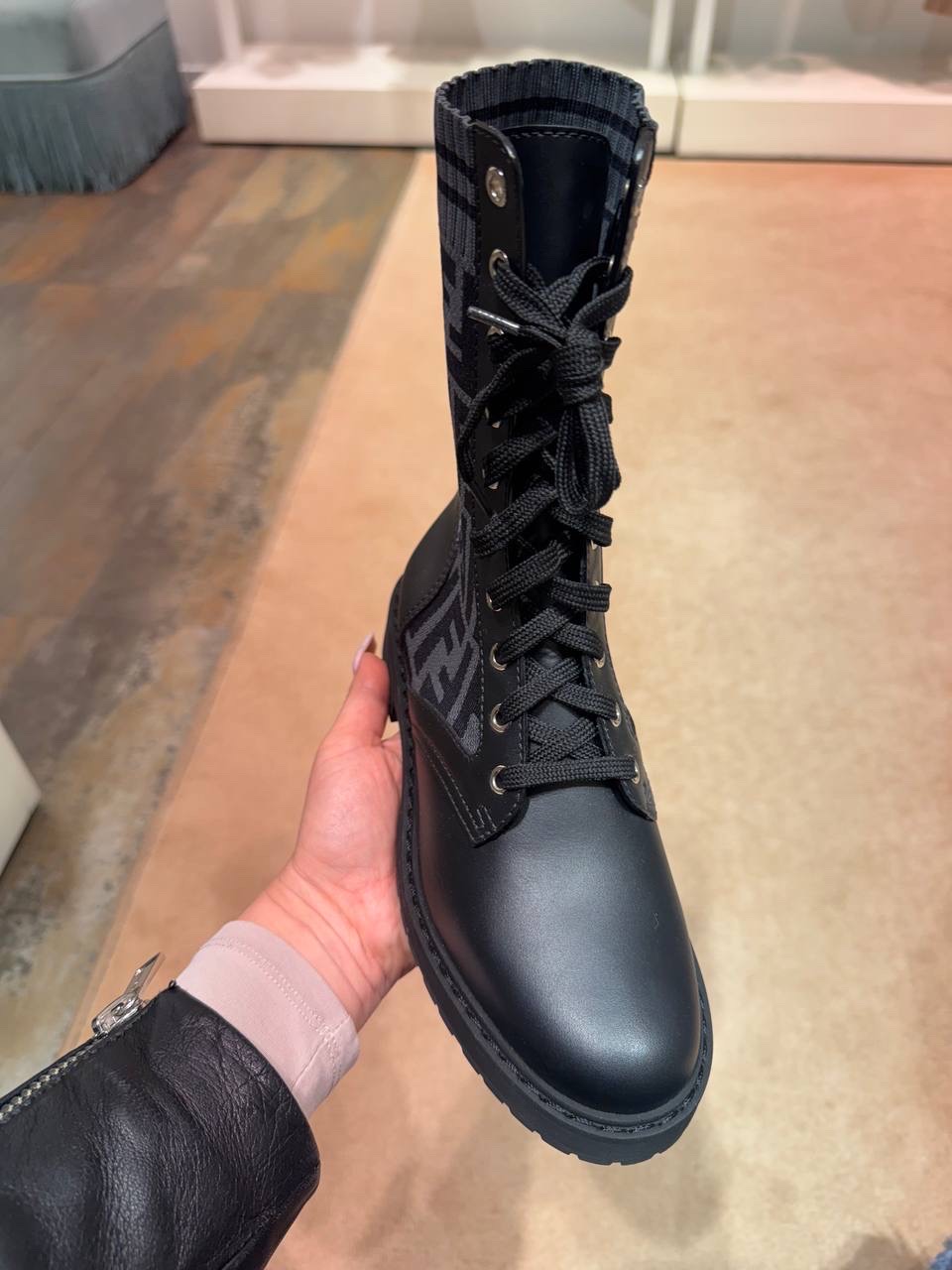 FENDI Boots side view - Women's luxury Shoes