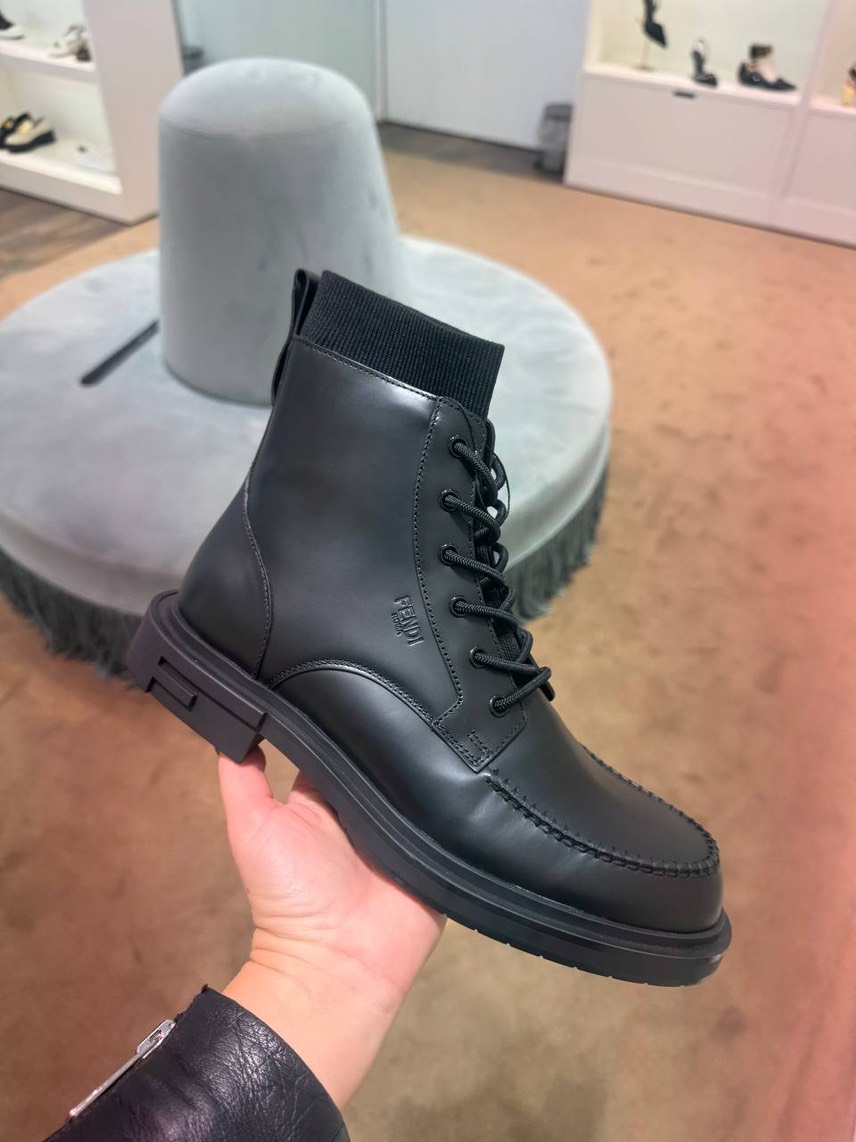 FENDI Boots front view - Men's luxury Shoes
