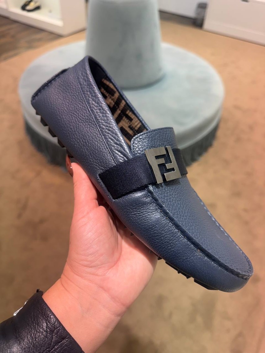 FENDI Moccasins front view - Men's luxury Shoes