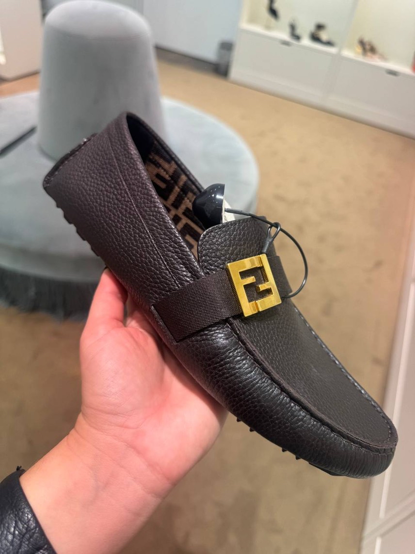 FENDI Moccasins front view - Men's luxury Shoes