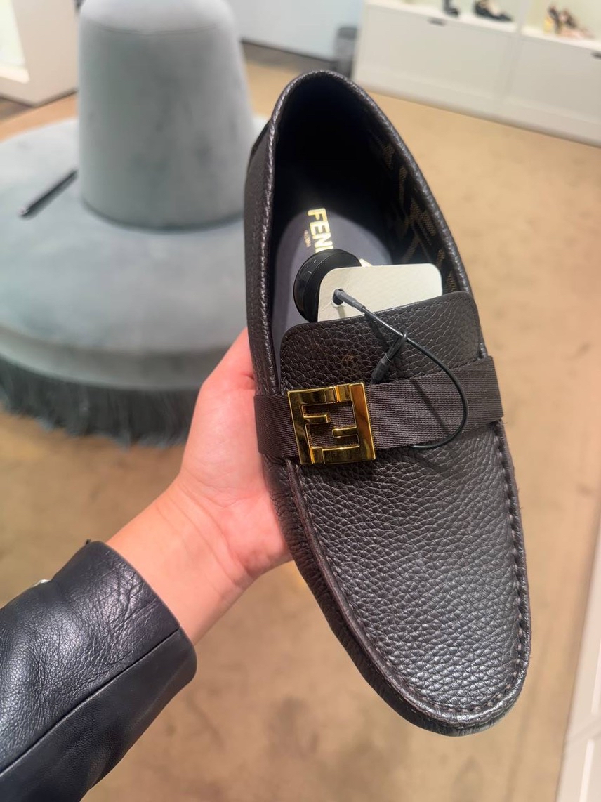 FENDI Moccasins side view - Men's luxury Shoes