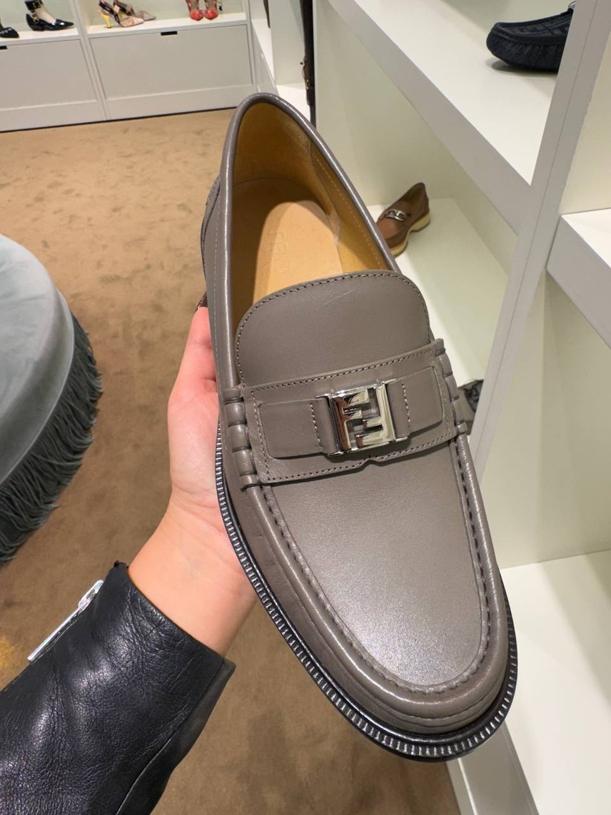 FENDI Moccasins side view - Men's luxury Shoes