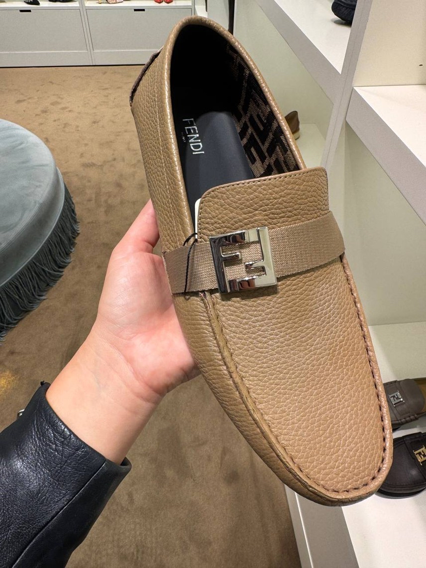 FENDI Moccasins side view - Men's luxury Shoes