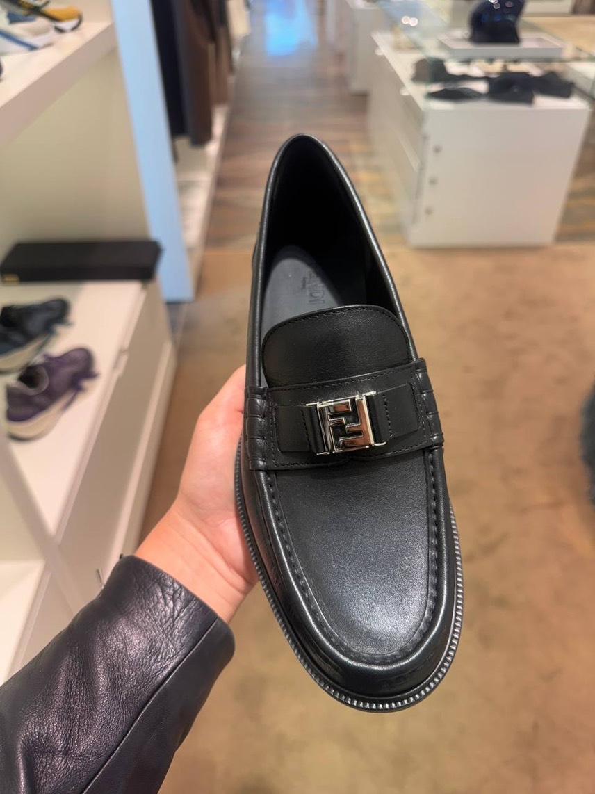 FENDI Moccasins side view - Men's luxury Shoes