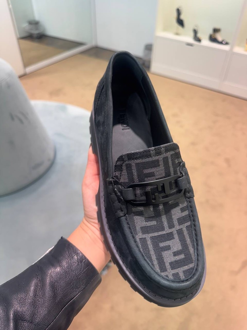 FENDI Loafers front view - Men's luxury Shoes