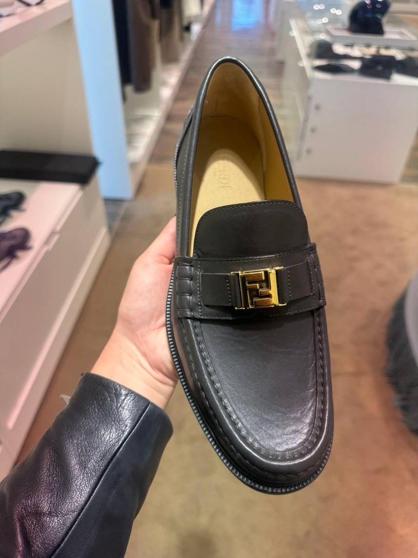 FENDI Moccasins side view - Men's luxury Shoes