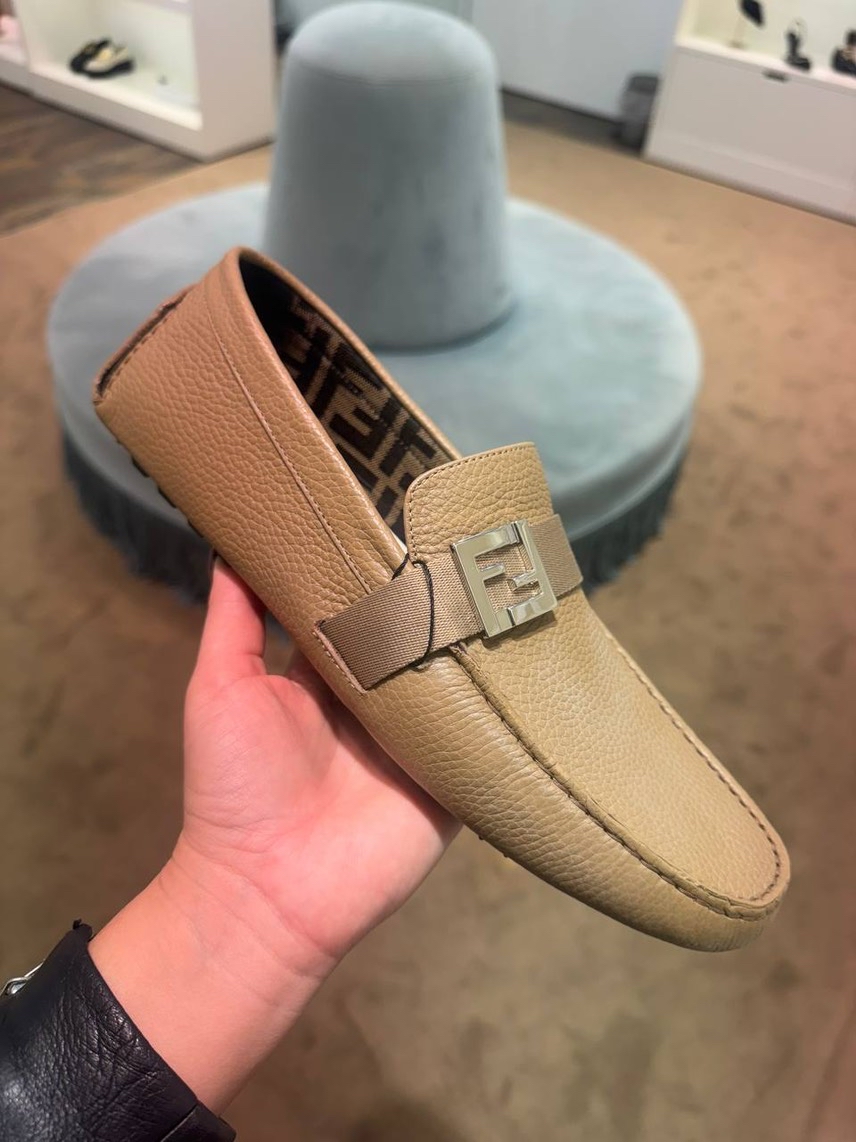 FENDI Moccasins front view - Men's luxury Shoes