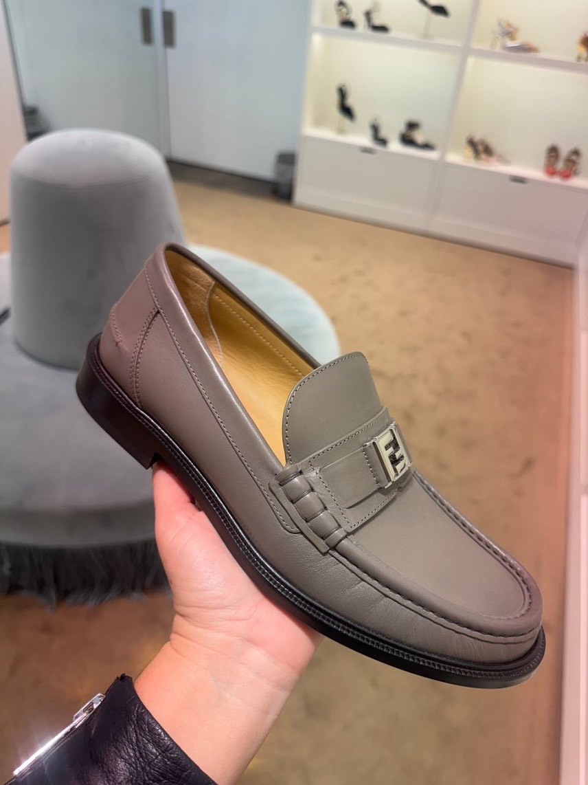 FENDI Moccasins front view - Men's luxury Shoes
