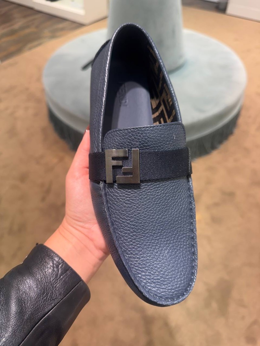 FENDI Moccasins side view - Men's luxury Shoes