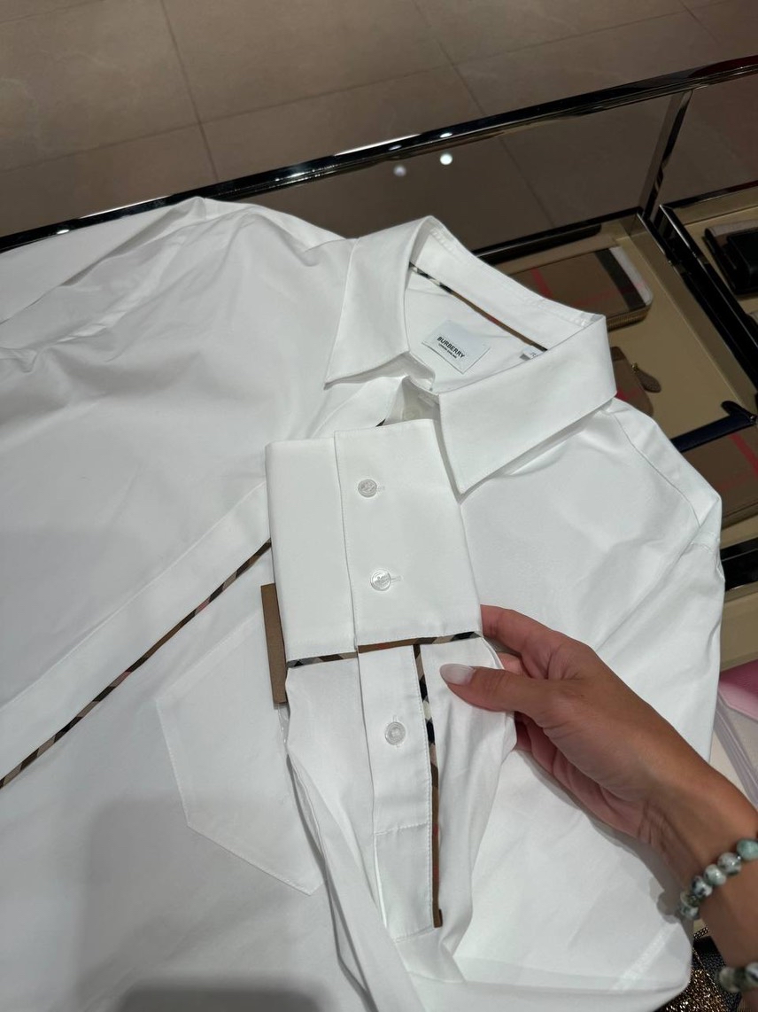 BURBERRY Shirts side view - Women's luxury Clothes