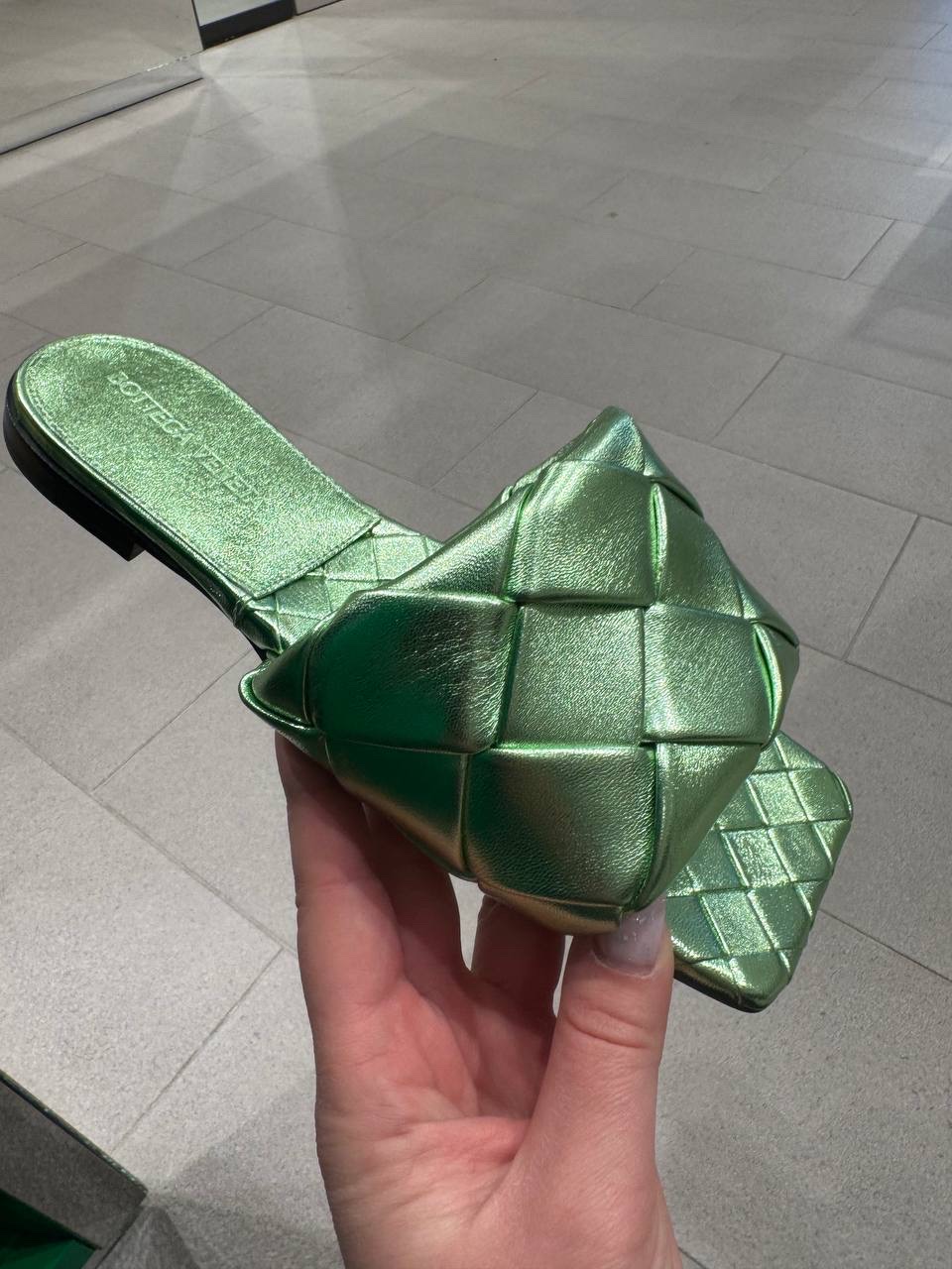 BOTTEGA VENETA Slides front view - Women's luxury Shoes