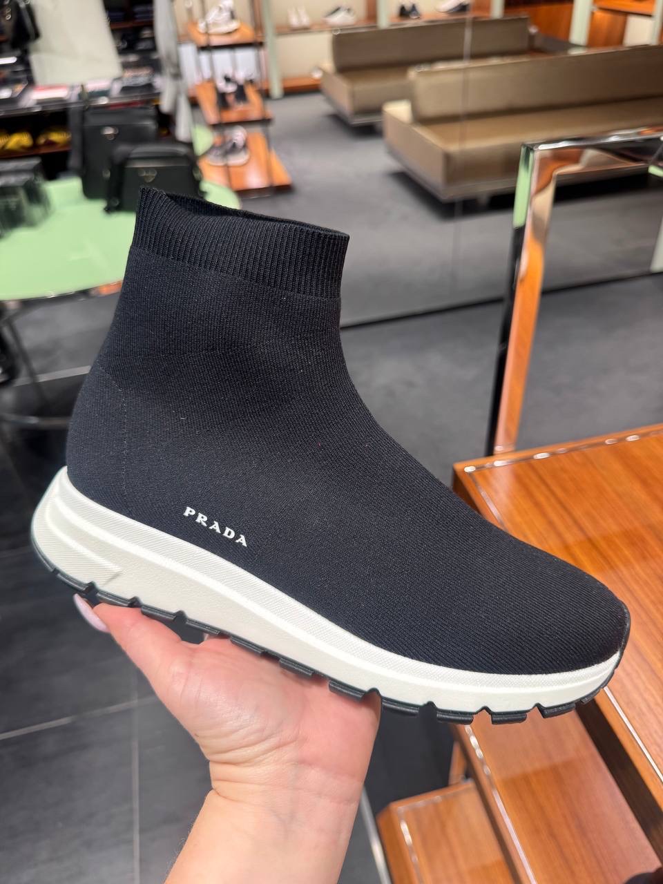 PRADA Sneakers front view - Men's luxury Shoes