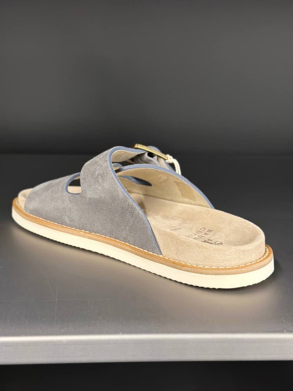 BRUNELLO CUCINELLI Slides side view - Men's luxury Shoes