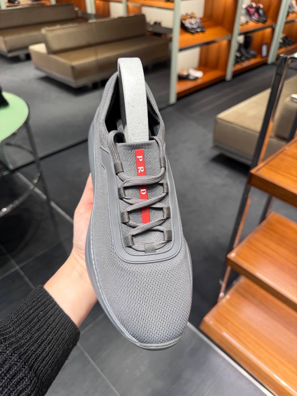 PRADA Sneakers side view - Men's luxury Shoes