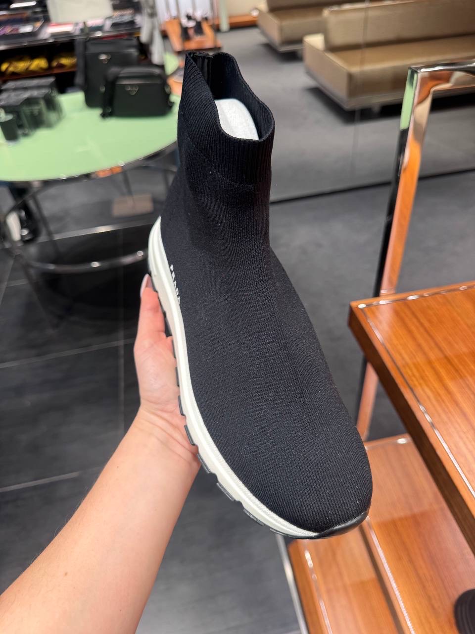 PRADA Sneakers side view - Men's luxury Shoes