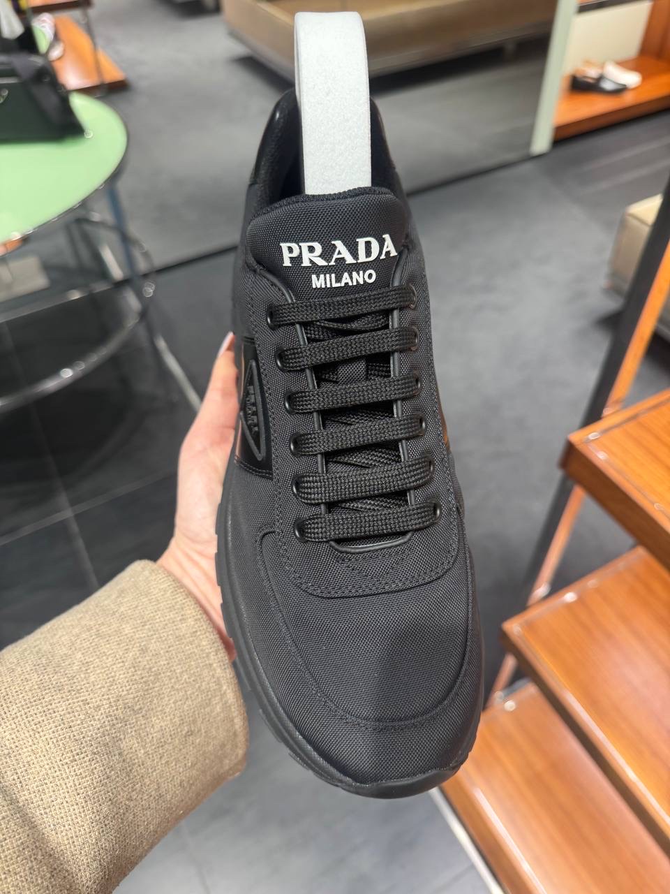 PRADA Sneakers side view - Men's luxury Shoes