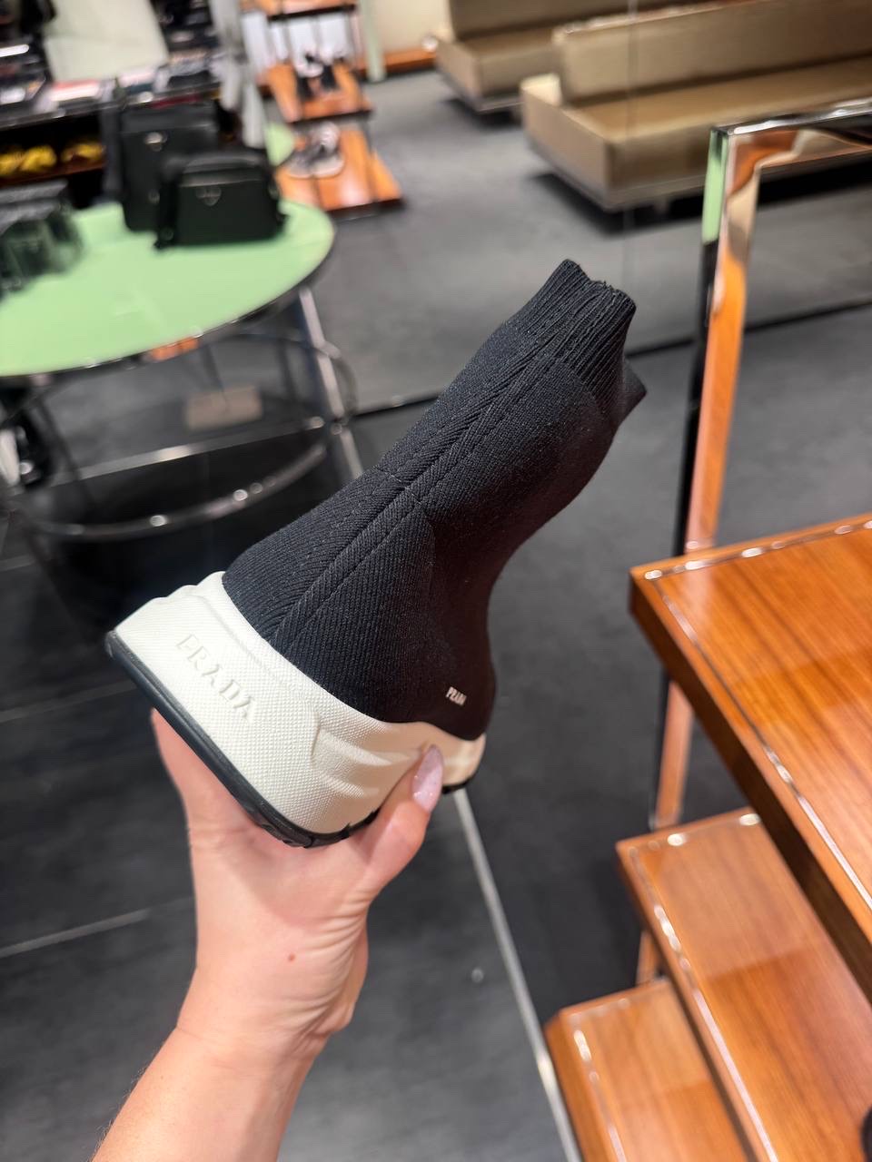 PRADA Sneakers side view - Men's luxury Shoes