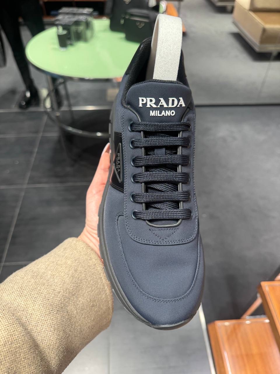 PRADA Sneakers side view - Men's luxury Shoes