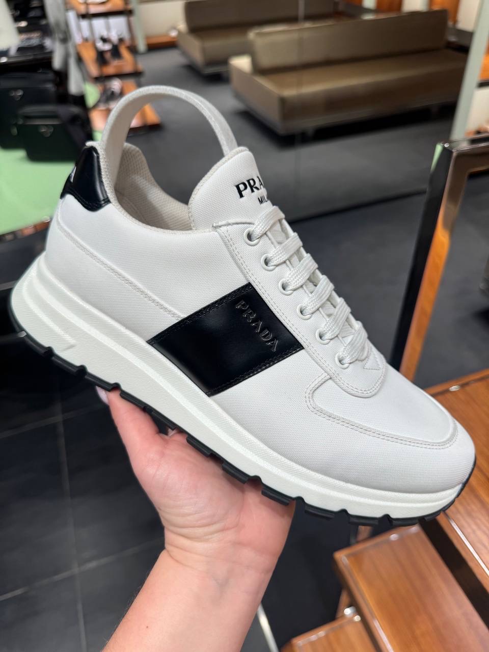 PRADA Sneakers front view - Men's luxury Shoes