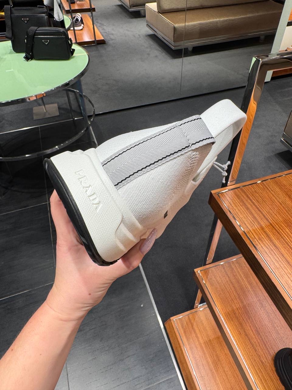 PRADA Sneakers side view - Men's luxury Shoes
