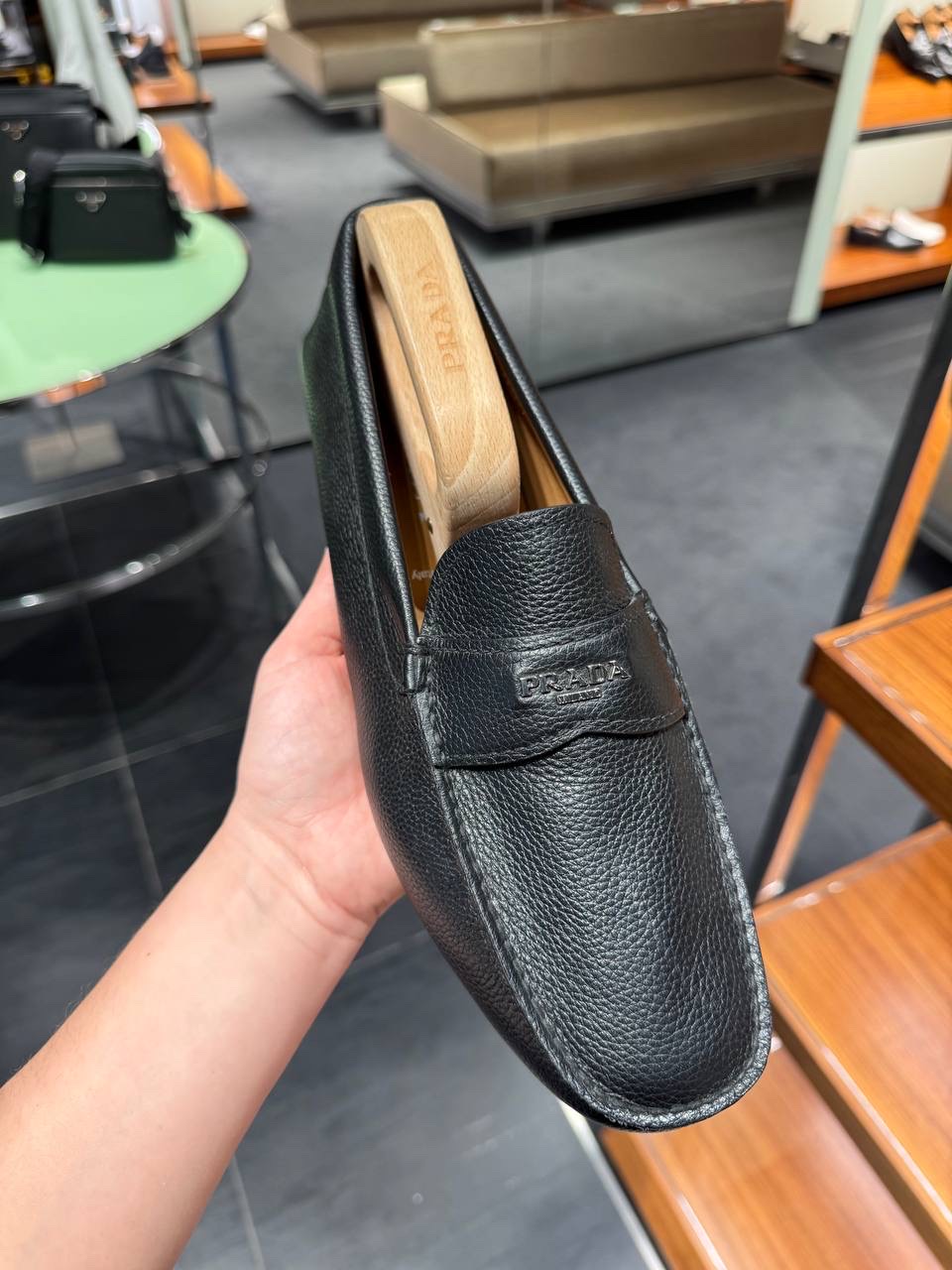 PRADA Moccasins side view - Men's luxury Shoes