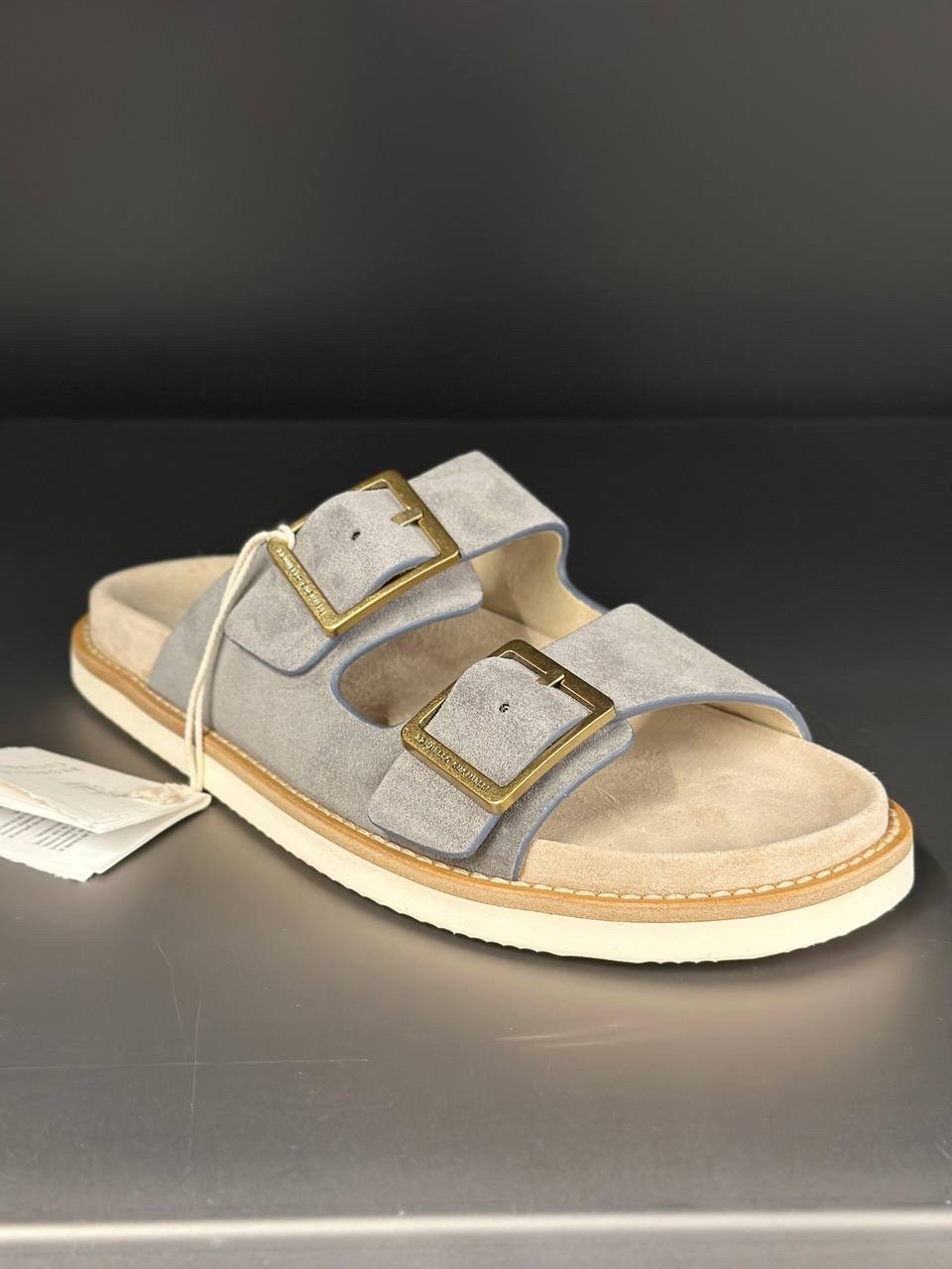 BRUNELLO CUCINELLI Slides front view - Men's luxury Shoes