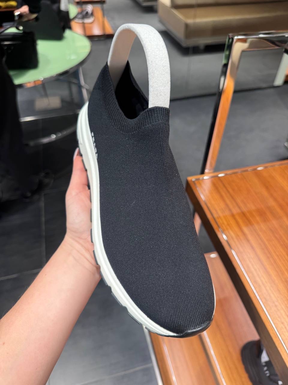 PRADA Sneakers side view - Men's luxury Shoes