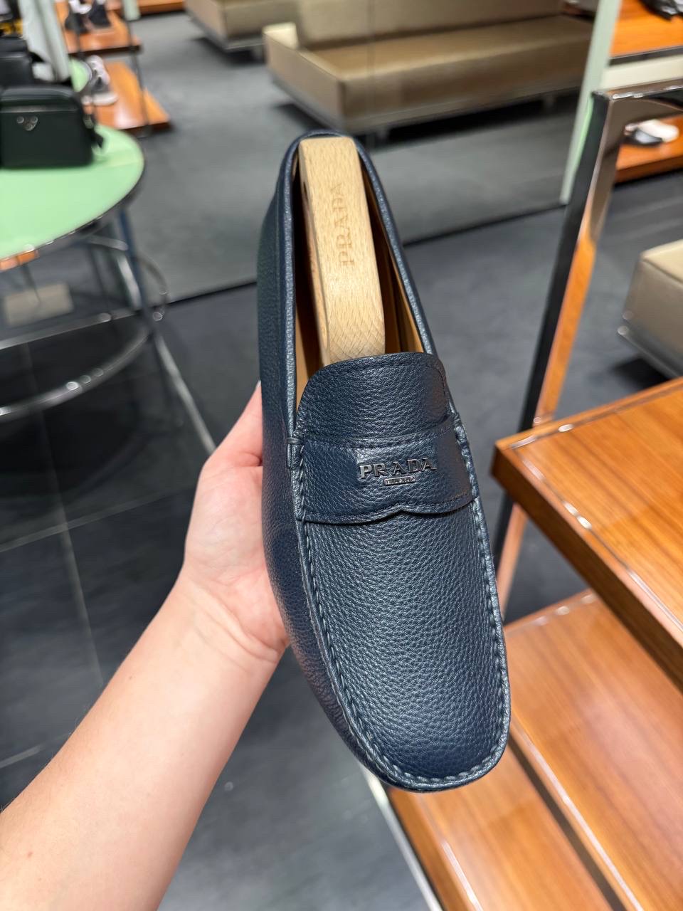 PRADA Moccasins side view - Men's luxury Shoes