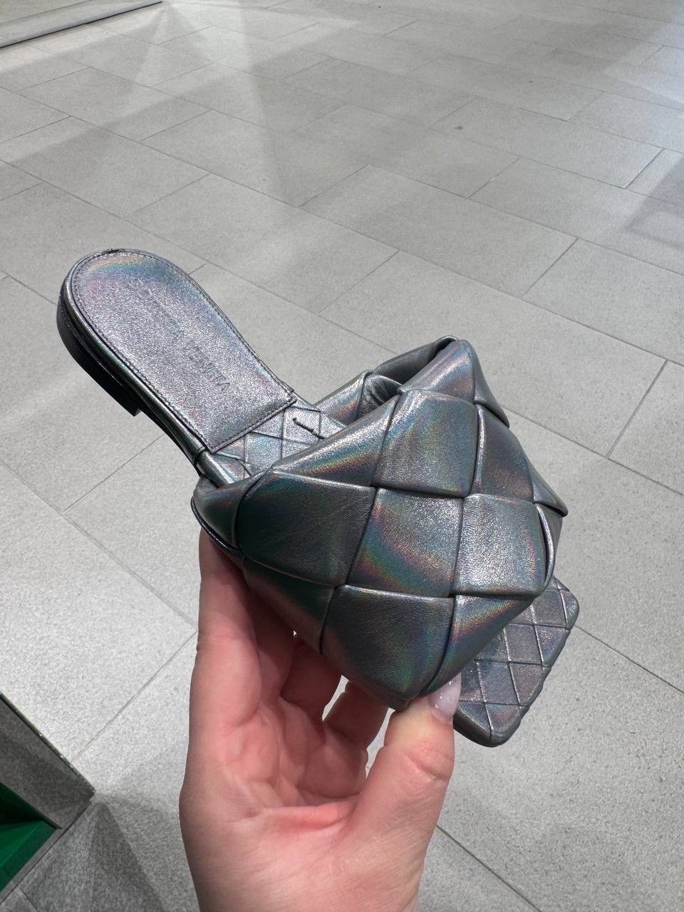 BOTTEGA VENETA Slides front view - Women's luxury Shoes