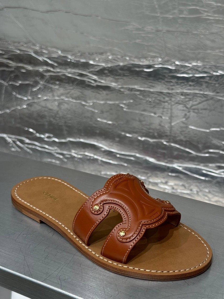 CELINE Slides front view - Women's luxury Shoes