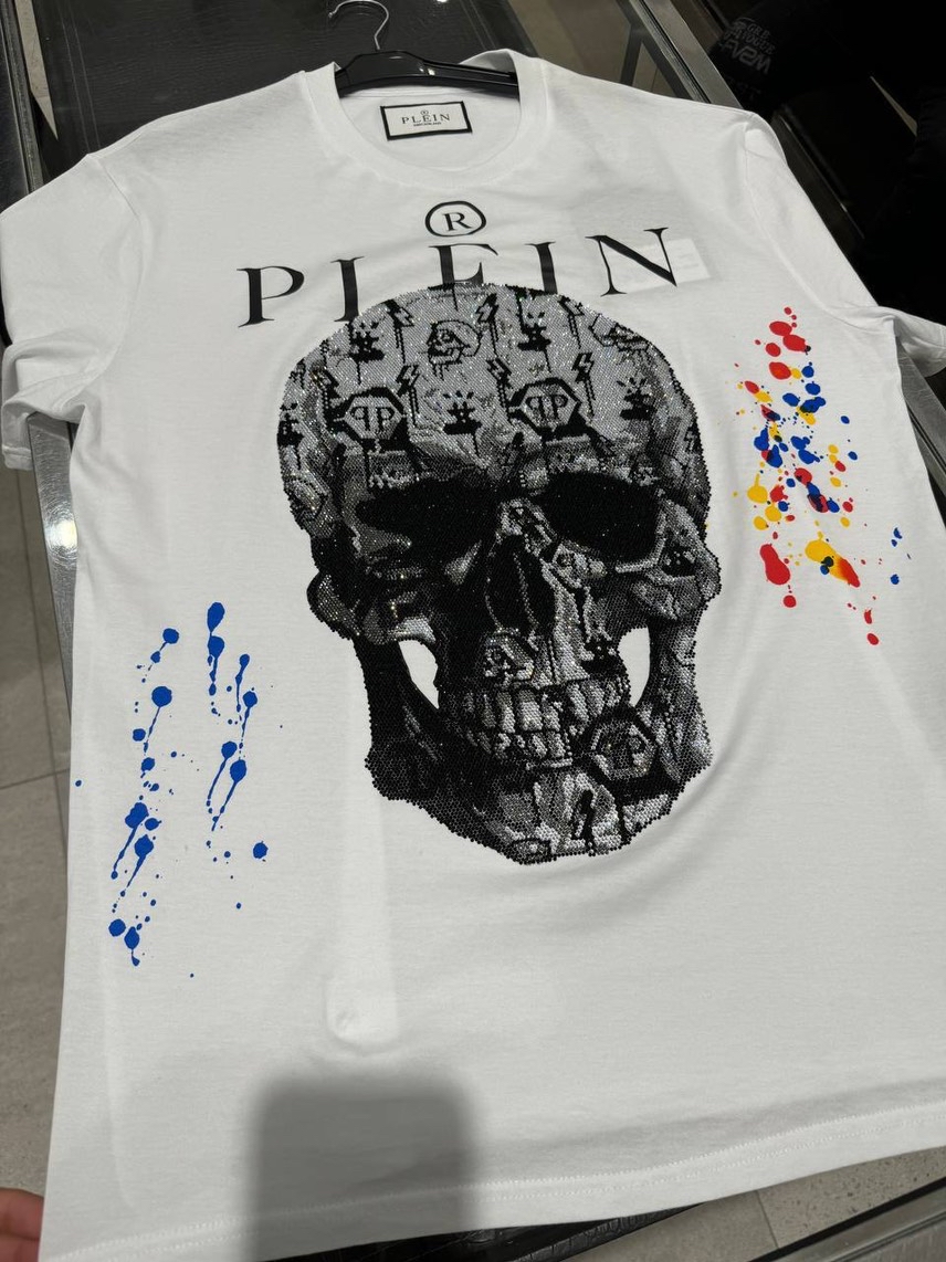 PHILIPP PLEIN T-shirt and Polo front view - Men's luxury Clothes
