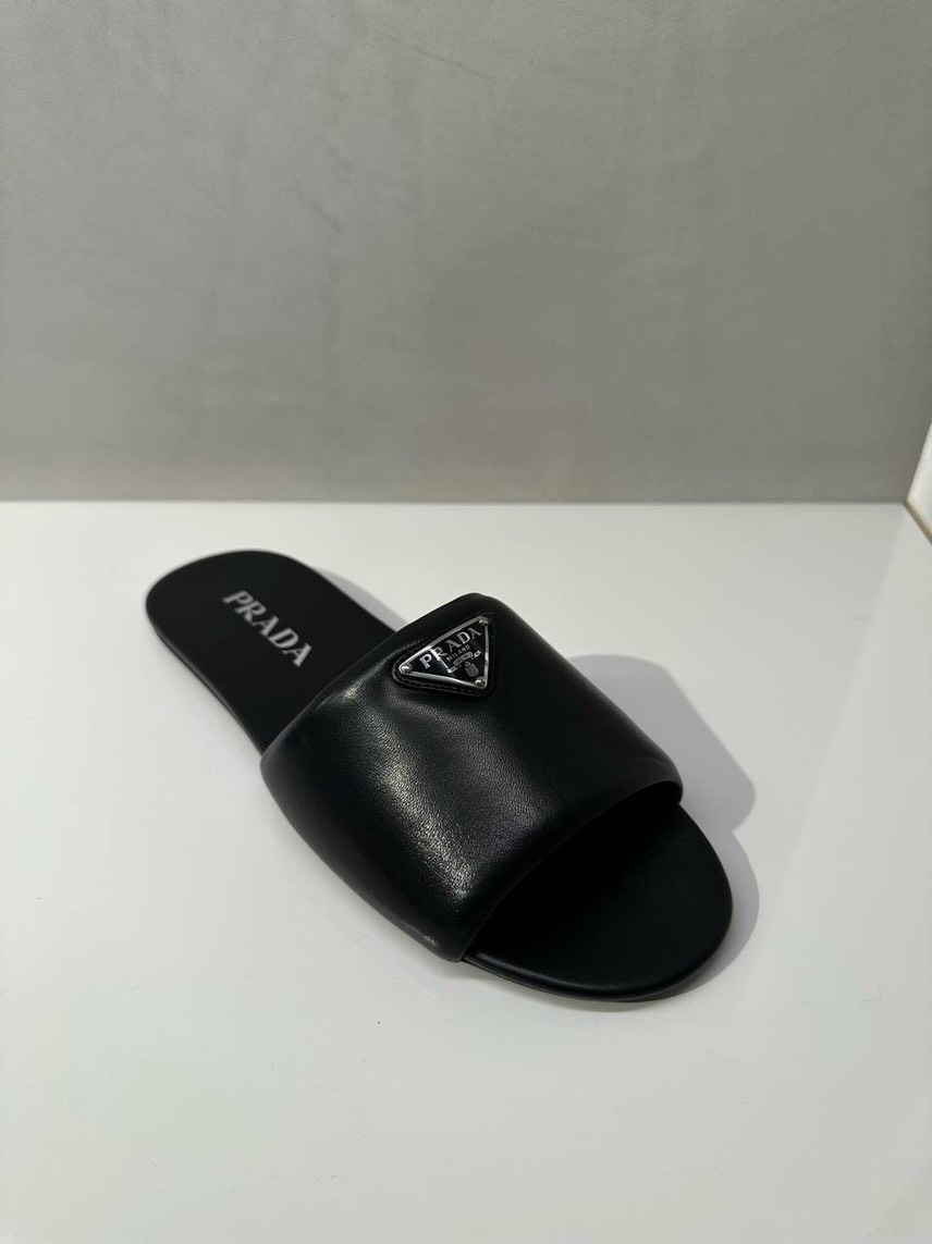 PRADA Slides front view - Women's luxury Shoes