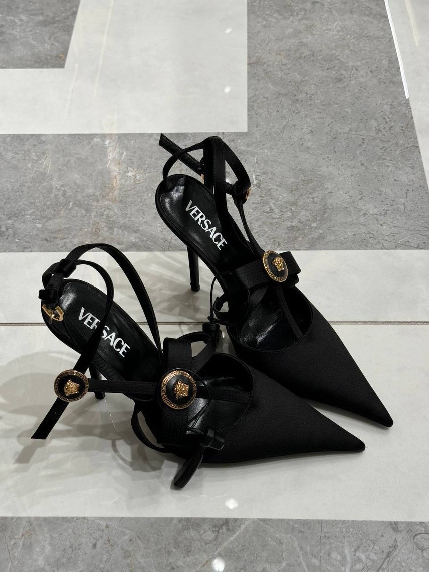 VERSACE Sandals side view - Women's luxury Shoes